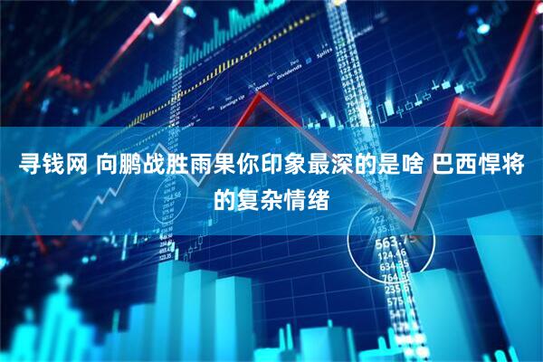 寻钱网 向鹏战胜雨果你印象最深的是啥 巴西悍将的复杂情绪